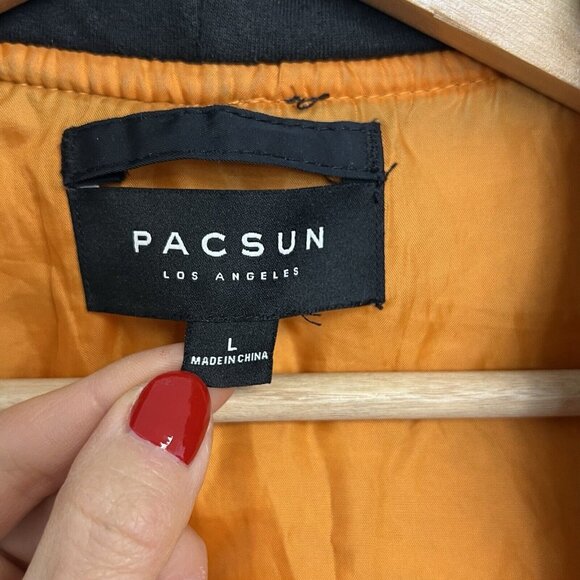 Pacsun Bomber Jacket Men’s Large Hooded - Picture 3 of 10